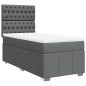 vidaXL Boxspringbett mit Matratze Dunkelgrau 80x200 cm Stoff vidaXL Boxspringbett mit Matratze Dunkelgrau 80x200 cm Stoff