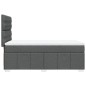 vidaXL Boxspringbett mit Matratze Dunkelgrau 80x200 cm Stoff vidaXL Boxspringbett mit Matratze Dunkelgrau 80x200 cm Stoff