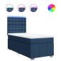 vidaXL Boxspringbett mit Matratze Blau 80x200 cm Stoff vidaXL Boxspringbett mit Matratze Blau 80x200 cm Stoff