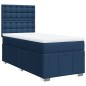 vidaXL Boxspringbett mit Matratze Blau 80x200 cm Stoff vidaXL Boxspringbett mit Matratze Blau 80x200 cm Stoff