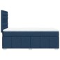 vidaXL Boxspringbett mit Matratze Blau 80x200 cm Stoff vidaXL Boxspringbett mit Matratze Blau 80x200 cm Stoff