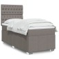 vidaXL Boxspringbett mit Matratze Taupe 90x190 cm Stoff vidaXL Boxspringbett mit Matratze Taupe 90x190 cm Stoff