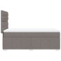 vidaXL Boxspringbett mit Matratze Taupe 90x190 cm Stoff vidaXL Boxspringbett mit Matratze Taupe 90x190 cm Stoff
