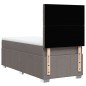 vidaXL Boxspringbett mit Matratze Taupe 90x190 cm Stoff vidaXL Boxspringbett mit Matratze Taupe 90x190 cm Stoff