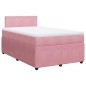 vidaXL Boxspringbett mit Matratze Rosa 120x190 cm Samt vidaXL Boxspringbett mit Matratze Rosa 120x190 cm Samt