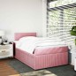 vidaXL Boxspringbett mit Matratze Rosa 120x190 cm Samt vidaXL Boxspringbett mit Matratze Rosa 120x190 cm Samt