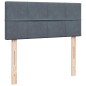 vidaXL Boxspringbett mit Matratze Dunkelgrau 120x190 cm Samt vidaXL Boxspringbett mit Matratze Dunkelgrau 120x190 cm Samt