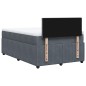 vidaXL Boxspringbett mit Matratze Dunkelgrau 120x190 cm Samt vidaXL Boxspringbett mit Matratze Dunkelgrau 120x190 cm Samt