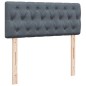 vidaXL Boxspringbett mit Matratze Dunkelgrau 120x190 cm Samt vidaXL Boxspringbett mit Matratze Dunkelgrau 120x190 cm Samt