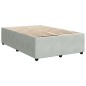 vidaXL Boxspringbett mit Matratze Hellgrau 120x190 cm Samt vidaXL Boxspringbett mit Matratze Hellgrau 120x190 cm Samt