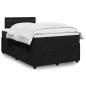 vidaXL Boxspringbett mit Matratze Schwarz 120x190 cm Samt vidaXL Boxspringbett mit Matratze Schwarz 120x190 cm Samt