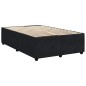 vidaXL Boxspringbett mit Matratze Schwarz 120x190 cm Samt vidaXL Boxspringbett mit Matratze Schwarz 120x190 cm Samt