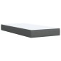 vidaXL Boxspringbett mit Matratze Dunkelgrau 90x190 cm Stoff vidaXL Boxspringbett mit Matratze Dunkelgrau 90x190 cm Stoff