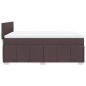 vidaXL Boxspringbett mit Matratze Dunkelbraun 160x200 cm Stoff vidaXL Boxspringbett mit Matratze Dunkelbraun 160x200 cm Stoff