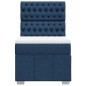 vidaXL Boxspringbett mit Matratze Blau 80x200 cm Stoff vidaXL Boxspringbett mit Matratze Blau 80x200 cm Stoff