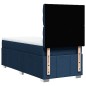 vidaXL Boxspringbett mit Matratze Blau 80x200 cm Stoff vidaXL Boxspringbett mit Matratze Blau 80x200 cm Stoff