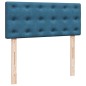 vidaXL Boxspringbett mit Matratze Blau 120x190 cm Samt vidaXL Boxspringbett mit Matratze Blau 120x190 cm Samt