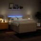 vidaXL Boxspringbett mit Matratze Creme 140x200 cm Stoff vidaXL Boxspringbett mit Matratze Creme 140x200 cm Stoff