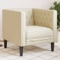 vidaXL Chesterfield-Sessel Creme Kunstleder vidaXL Chesterfield-Sessel Creme Kunstleder