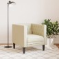 vidaXL Chesterfield-Sessel Creme Kunstleder vidaXL Chesterfield-Sessel Creme Kunstleder