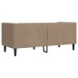 vidaXL Chesterfield-Sofa 2-Sitzer Cappuccino Kunstleder vidaXL Chesterfield-Sofa 2-Sitzer Cappuccino Kunstleder