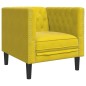 vidaXL Chesterfield-Sessel Gelb Samt vidaXL Chesterfield-Sessel Gelb Samt