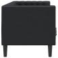 vidaXL Chesterfield-Sofa 3-Sitzer Schwarz Kunstleder vidaXL Chesterfield-Sofa 3-Sitzer Schwarz Kunstleder