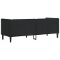 vidaXL Chesterfield-Sofa 3-Sitzer Schwarz Kunstleder vidaXL Chesterfield-Sofa 3-Sitzer Schwarz Kunstleder