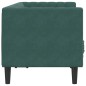 vidaXL Chesterfield-Sofa mit Nackenrollen 2-Sitzer Dunkelgrün Samt vidaXL Chesterfield-Sofa mit Nackenrollen 2-Sitzer Dunkelgrün Samt