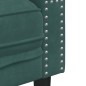 vidaXL Chesterfield-Sofa mit Nackenrollen 2-Sitzer Dunkelgrün Samt vidaXL Chesterfield-Sofa mit Nackenrollen 2-Sitzer Dunkelgrün Samt