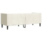 vidaXL Chesterfield-Sofa mit Nackenrollen 3-Sitzer Creme Samt vidaXL Chesterfield-Sofa mit Nackenrollen 3-Sitzer Creme Samt