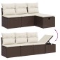 vidaXL 8-tlg. Garten-Sofagarnitur mit Kissen Braun Poly Rattan vidaXL 8-tlg. Garten-Sofagarnitur mit Kissen Braun Poly Rattan