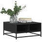 vidaXL Couchtisch Schwarz 60,5x60,5x30 cm Holzwerkstoff und Metall vidaXL Couchtisch Schwarz 60,5x60,5x30 cm Holzwerkstoff und Metall