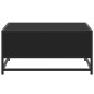 vidaXL Couchtisch Schwarz 60,5x60,5x30 cm Holzwerkstoff und Metall vidaXL Couchtisch Schwarz 60,5x60,5x30 cm Holzwerkstoff und Metall