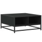 vidaXL Couchtisch Schwarz 60,5x60,5x30 cm Holzwerkstoff und Metall vidaXL Couchtisch Schwarz 60,5x60,5x30 cm Holzwerkstoff und Metall