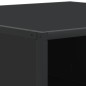 vidaXL Couchtisch Schwarz 60,5x60,5x30 cm Holzwerkstoff und Metall vidaXL Couchtisch Schwarz 60,5x60,5x30 cm Holzwerkstoff und Metall