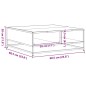 vidaXL Couchtisch Schwarz 60,5x60,5x30 cm Holzwerkstoff und Metall vidaXL Couchtisch Schwarz 60,5x60,5x30 cm Holzwerkstoff und Metall