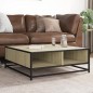 vidaXL Couchtisch Sonoma-Eiche 80x80x30 cm Holzwerkstoff und Metall vidaXL Couchtisch Sonoma-Eiche 80x80x30 cm Holzwerkstoff und Metall