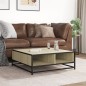vidaXL Couchtisch Sonoma-Eiche 80x80x30 cm Holzwerkstoff und Metall vidaXL Couchtisch Sonoma-Eiche 80x80x30 cm Holzwerkstoff und Metall