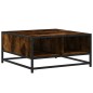 vidaXL Couchtisch Räuchereiche 60,5x60,5x30cm Holzwerkstoff und Metall vidaXL Couchtisch Räuchereiche 60,5x60,5x30cm Holzwerkstoff und Metall