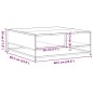 vidaXL Couchtisch Räuchereiche 60,5x60,5x30cm Holzwerkstoff und Metall vidaXL Couchtisch Räuchereiche 60,5x60,5x30cm Holzwerkstoff und Metall