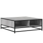 vidaXL Couchtisch Grau Sonoma 80x80x30 cm Holzwerkstoff und Metall vidaXL Couchtisch Grau Sonoma 80x80x30 cm Holzwerkstoff und Metall
