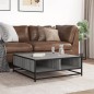 vidaXL Couchtisch Grau Sonoma 80x80x30 cm Holzwerkstoff und Metall vidaXL Couchtisch Grau Sonoma 80x80x30 cm Holzwerkstoff und Metall