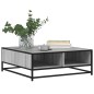vidaXL Couchtisch Grau Sonoma 80x80x30 cm Holzwerkstoff und Metall vidaXL Couchtisch Grau Sonoma 80x80x30 cm Holzwerkstoff und Metall