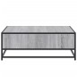 vidaXL Couchtisch Grau Sonoma 80x80x30 cm Holzwerkstoff und Metall vidaXL Couchtisch Grau Sonoma 80x80x30 cm Holzwerkstoff und Metall