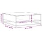 vidaXL Couchtisch Grau Sonoma 80x80x30 cm Holzwerkstoff und Metall vidaXL Couchtisch Grau Sonoma 80x80x30 cm Holzwerkstoff und Metall