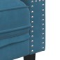 vidaXL 2-tlg. Chesterfield-Sofa-Set mit Nackenrollen Blau Samt vidaXL 2-tlg. Chesterfield-Sofa-Set mit Nackenrollen Blau Samt