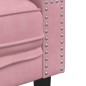 vidaXL 3-tlg. Chesterfield-Sofa-Set mit Nackenrollen Rosa Samt vidaXL 3-tlg. Chesterfield-Sofa-Set mit Nackenrollen Rosa Samt