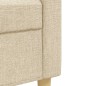 vidaXL 3-tlg. Sofagarnitur Creme Stoff vidaXL 3-tlg. Sofagarnitur Creme Stoff