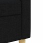 vidaXL 2-tlg. Sofagarnitur mit Dekokissen Schwarz Stoff vidaXL 2-tlg. Sofagarnitur mit Dekokissen Schwarz Stoff